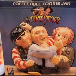 THREE STOOGES Ceramic COOKIE JAR “NEW” in Original Box - NWT (Original Box)